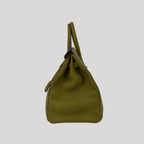 Hermès Birkin 35 Vert Chartreuse Evergrain Palladium Hardware | Randolph Goods