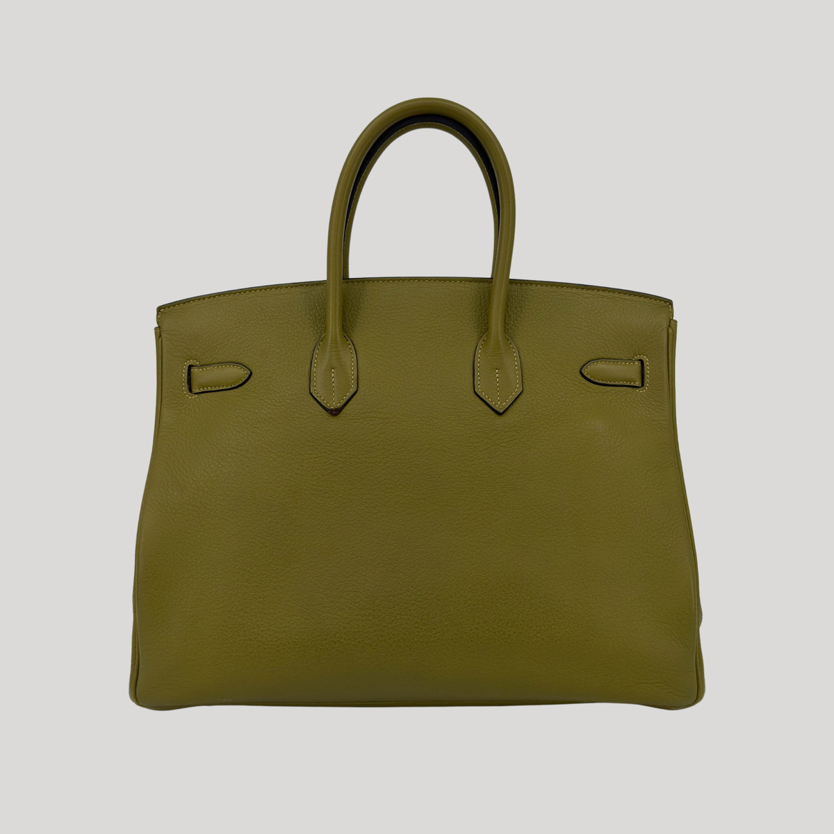 Hermès Birkin 35 Vert Chartreuse Evergrain Palladium Hardware | Randolph Goods
