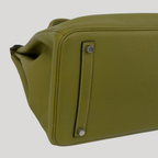 Hermès Birkin 35 Vert Chartreuse Evergrain Palladium Hardware | Randolph Goods