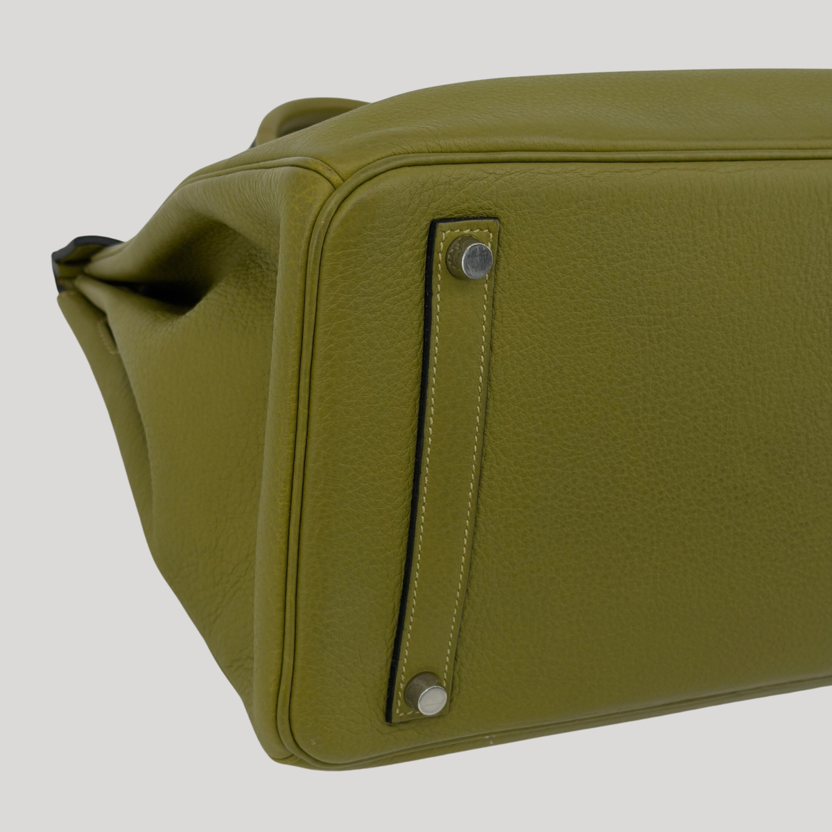 Hermès Birkin 35 Vert Chartreuse Evergrain Palladium Hardware | Randolph Goods