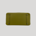 Hermès Birkin 35 Vert Chartreuse Evergrain Palladium Hardware | Randolph Goods