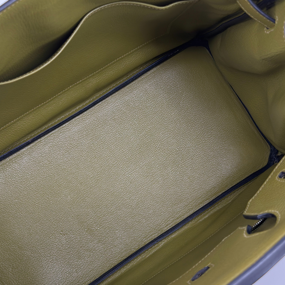 Hermès Birkin 35 Vert Chartreuse Evergrain Palladium Hardware | Randolph Goods