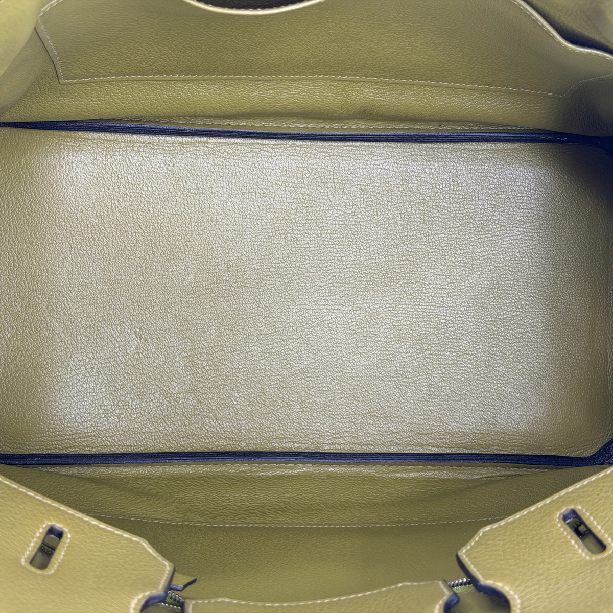 Hermès Birkin 35 Vert Chartreuse Evergrain Palladium Hardware | Randolph Goods