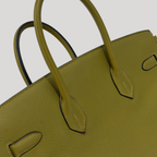 Hermès Birkin 35 Vert Chartreuse Evergrain Palladium Hardware | Randolph Goods
