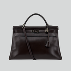 Hermès Kelly 40 Ebene Box Palladium Hardware