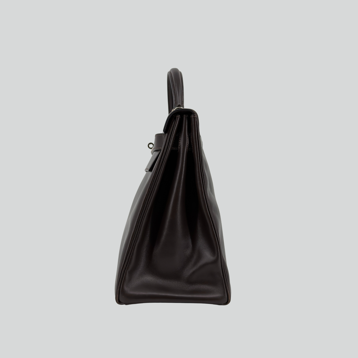 Hermès Kelly 40 Ebene Box Palladium Hardware