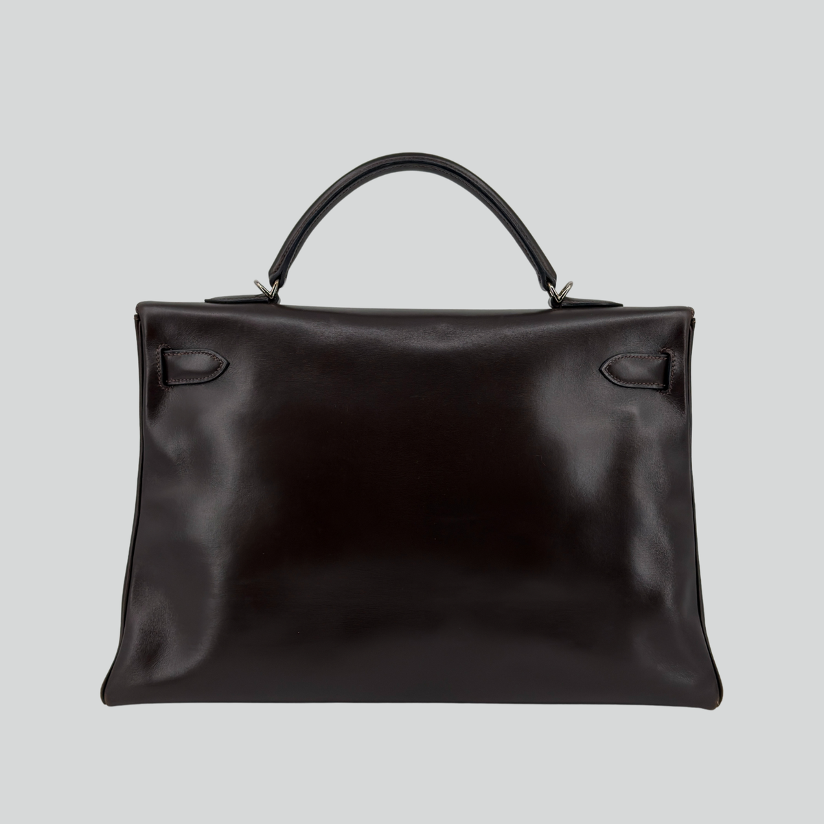 Hermès Kelly 40 Ebene Box Palladium Hardware