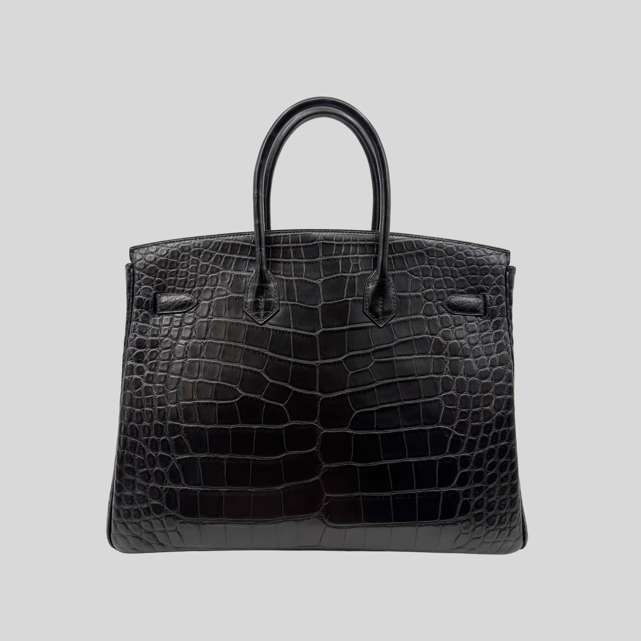Randolph Goods | Hermès Birkin 35 Black Matte Alligator Leather Palladium Hardware