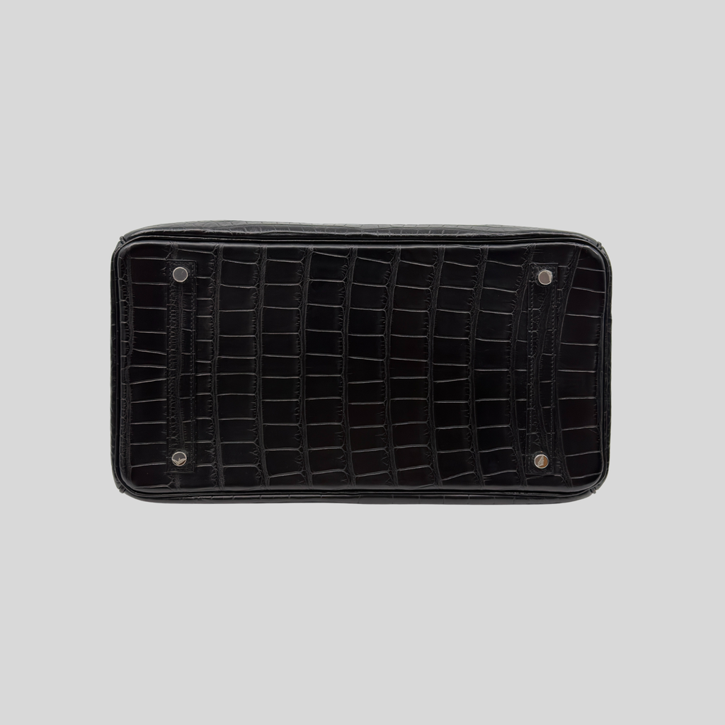 Randolph Goods | Hermès Birkin 35 Black Matte Alligator Leather Palladium Hardware