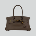 Hermès Shoulder Birkin Light 29 Étoupe Evercolor Gold Hardware | Randolph Goods