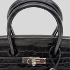 Randolph Goods | Hermès Birkin 35 Black Matte Alligator Leather Palladium Hardware