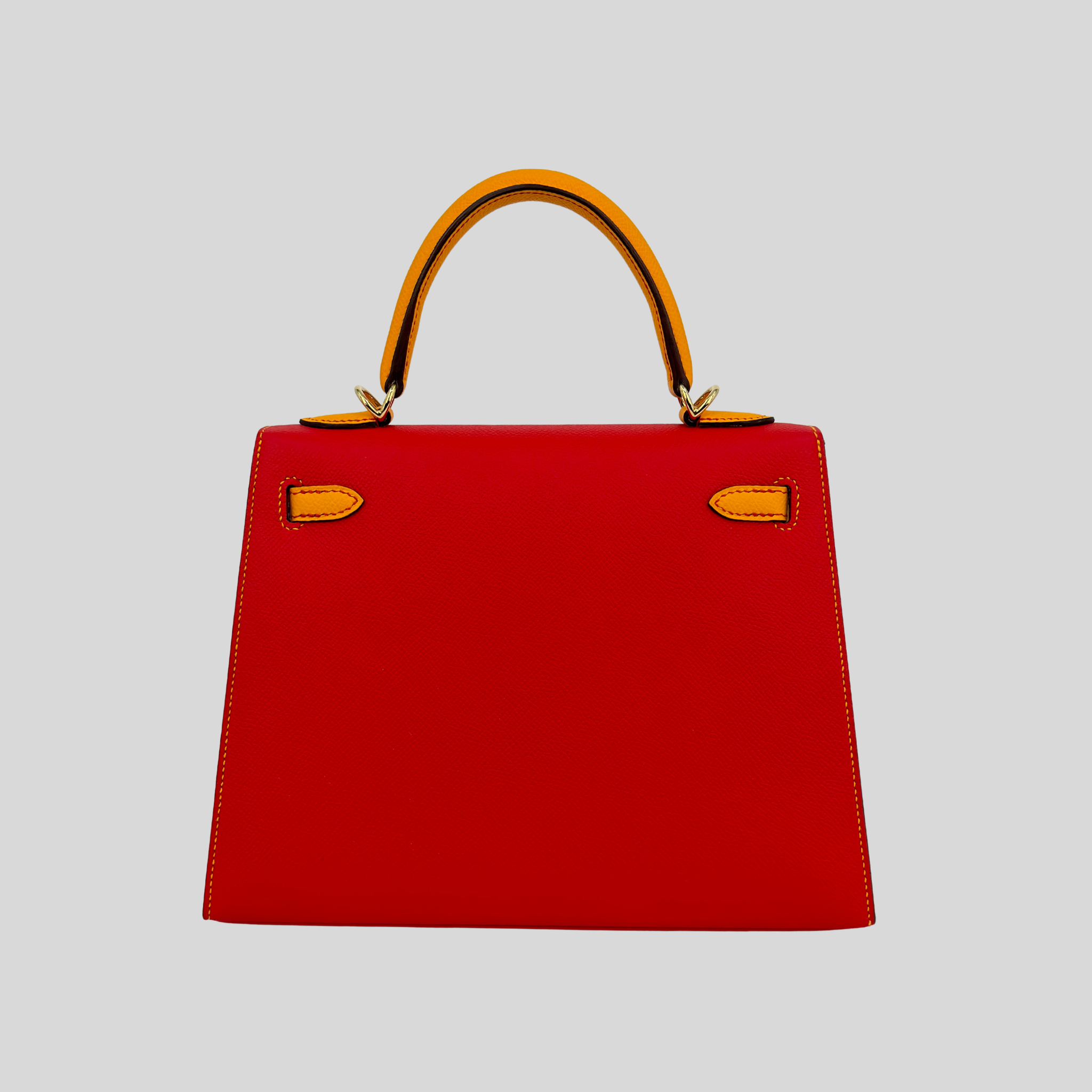 Hermès Birkin 25 HSS Rouge Casaque / Jaune Ambre Epsom Gold Hardware | Randolph Goods
