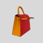 Hermès Birkin 25 HSS Rouge Casaque / Jaune Ambre Epsom Gold Hardware | Randolph Goods