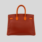 Hermès Birkin 35 HSS Tricolor (Alezan, Gold, Orange) Epsom Palladium Hardware | Randolph Goods