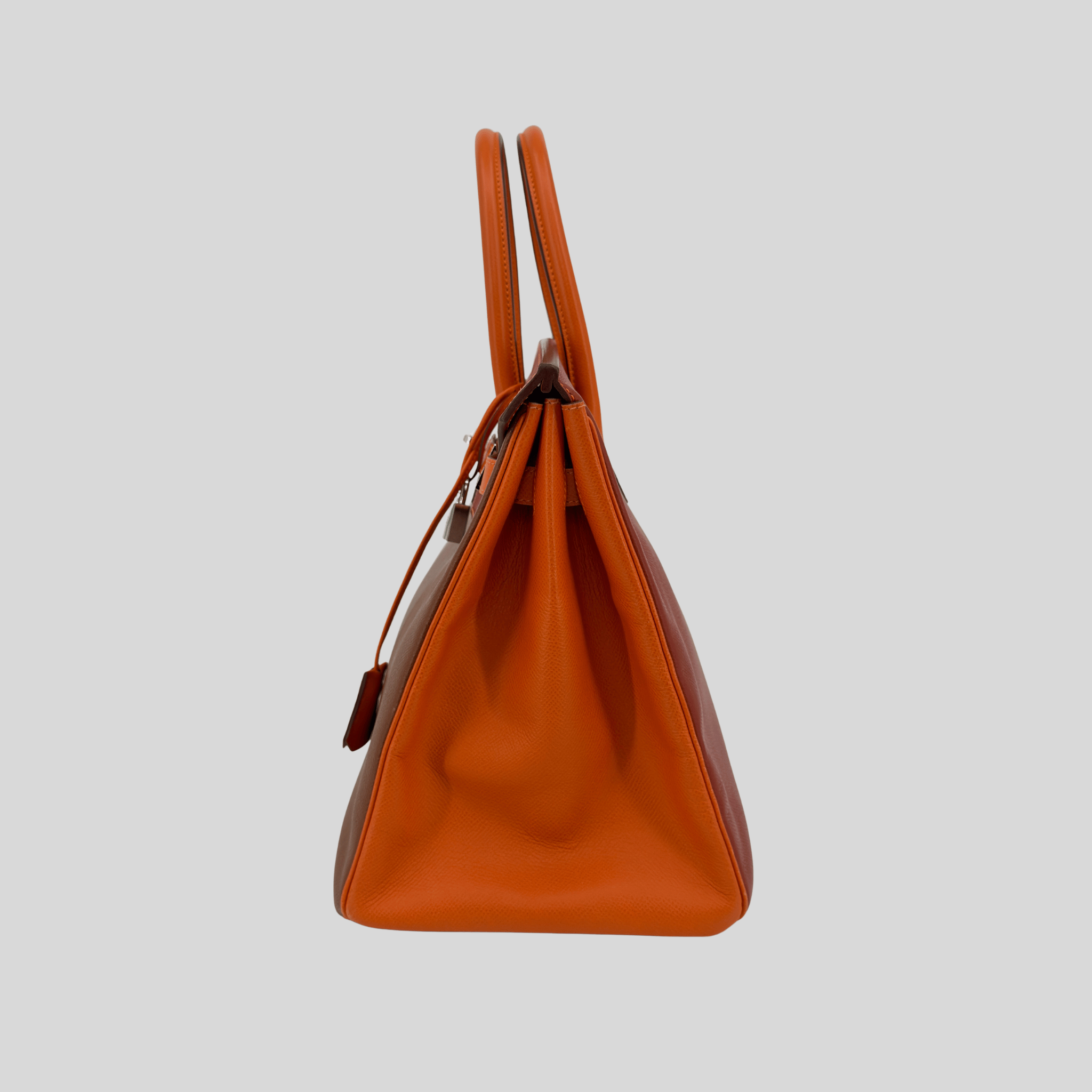 Hermès Birkin 35 HSS Tricolor (Alezan, Gold, Orange) Epsom Palladium Hardware | Randolph Goods