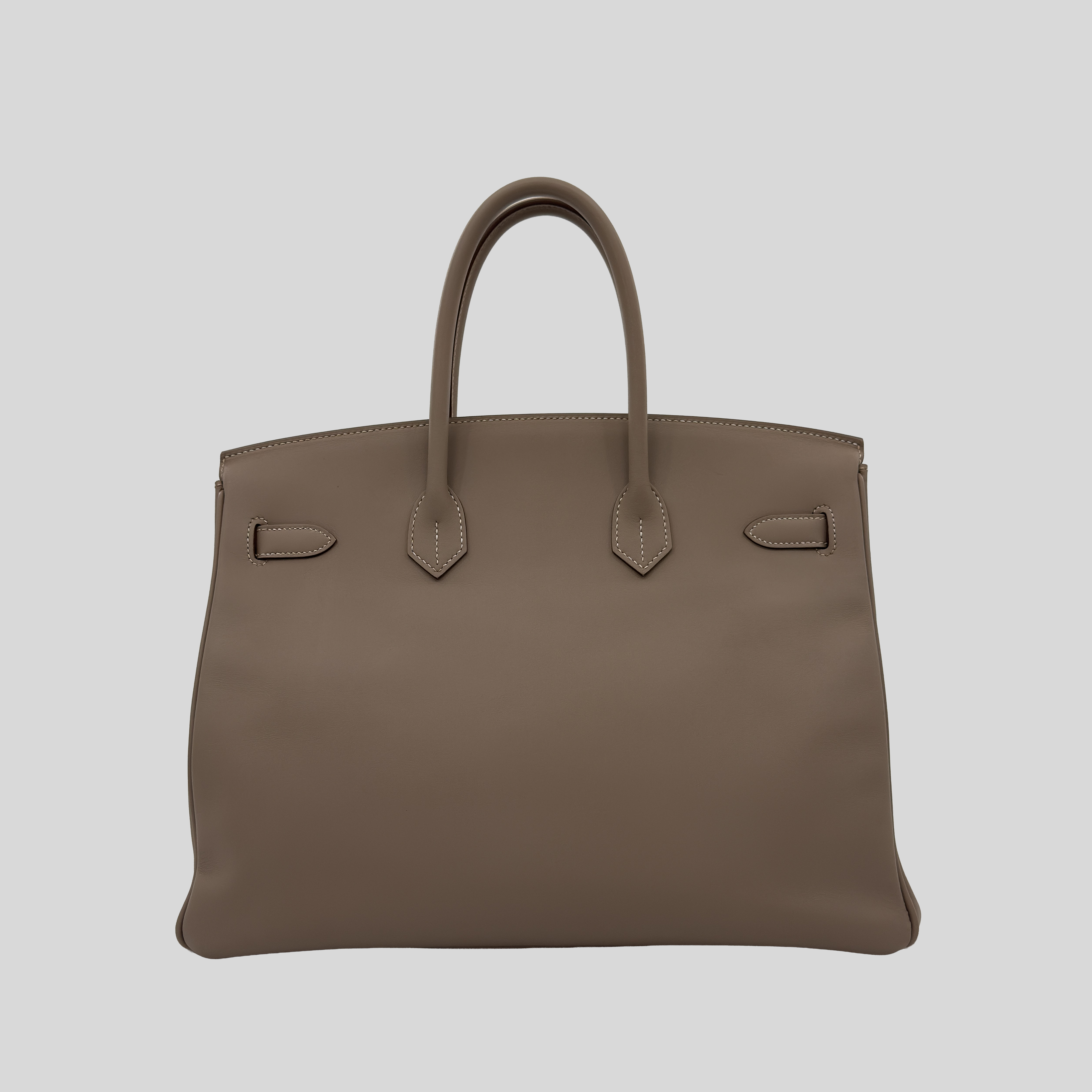 Hermès Birkin 35 Argile Tadelakt Palladium Guilloché Hardware