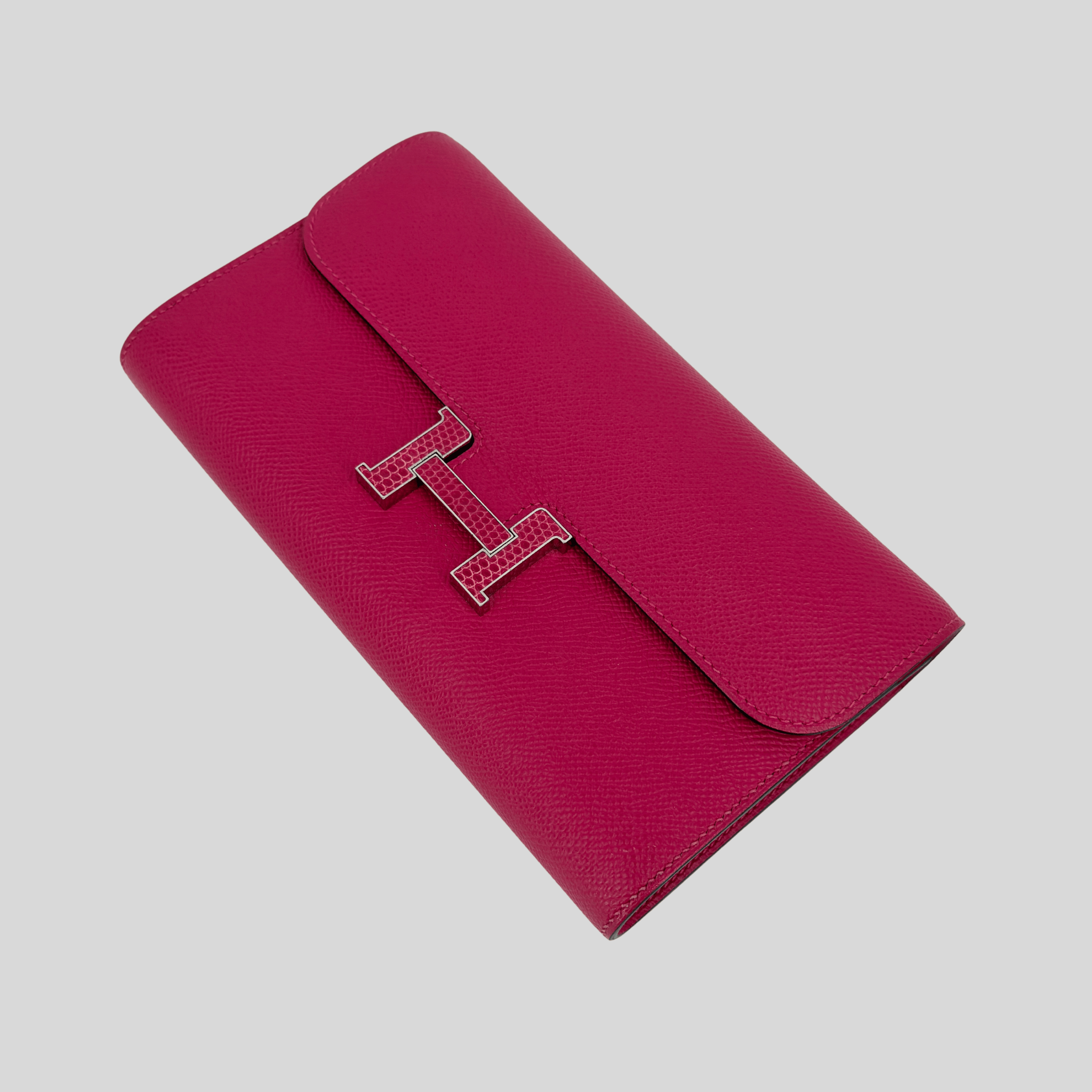 Hermès Constance To Go Framboise Epsom Lizard Buckle Palladium Hardware | Randolph Goods