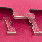 Hermès Constance To Go Framboise Epsom Lizard Buckle Palladium Hardware | Randolph Goods
