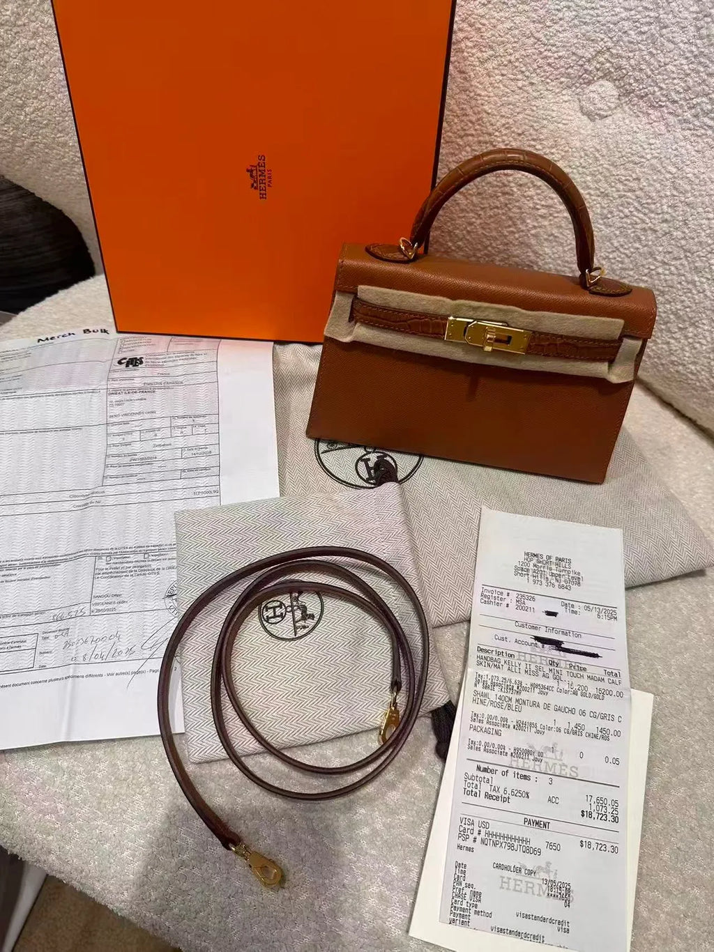 Hermès Mini Kelly Touch Gold Madame & Matte Alligator Gold Hardware