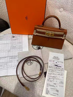 Hermès Mini Kelly Touch Gold Madame & Matte Alligator Gold Hardware