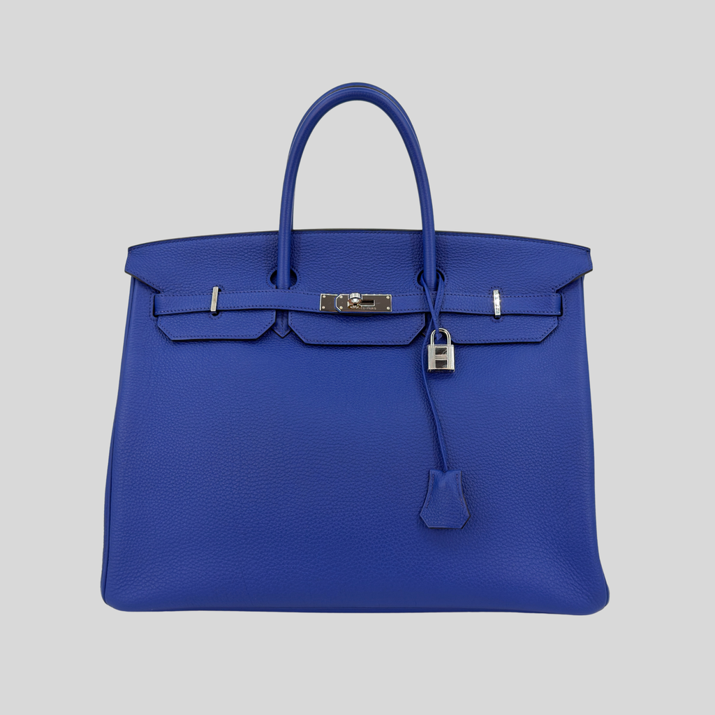 Hermès Birkin 40 Bleu Electrique Togo Palladium Hardware | Randolph Goods