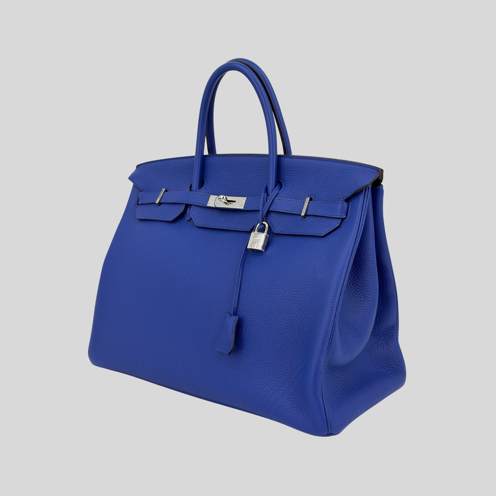 Hermès Birkin 40 Bleu Electrique Togo Palladium Hardware | Randolph Goods