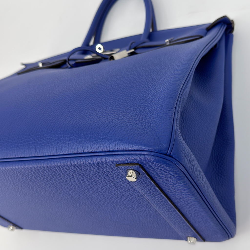 Hermès Birkin 40 Bleu Electrique Togo Palladium Hardware | Randolph Goods