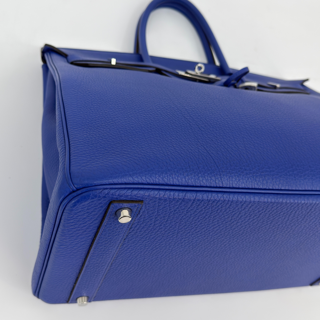 Hermès Birkin 40 Bleu Electrique Togo Palladium Hardware | Randolph Goods