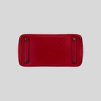 Hermès HAC 32 Rouge Vif Ostrich Palladium Hardware | Randolph Goods