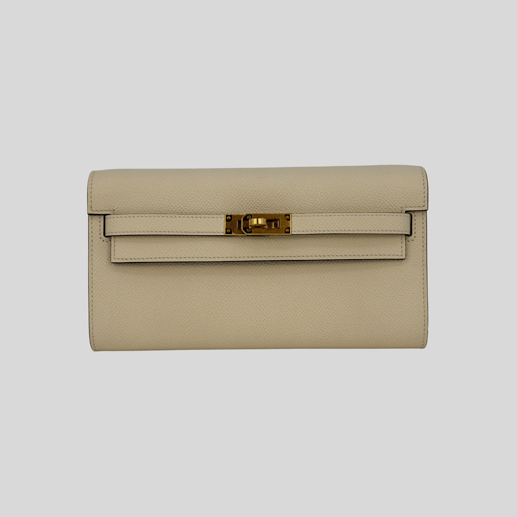 Hermès Kelly To Go Nata/Sesame Epsom Gold Hardware | Randolph Goods