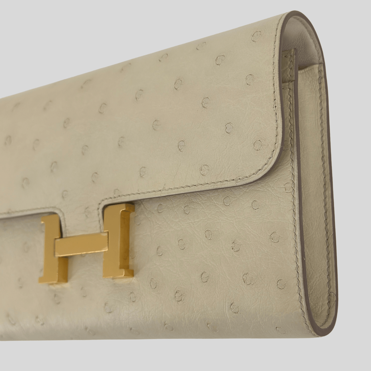 Hermès Constance To Go Béton Ostrich Gold Hardware | Randolph Goods