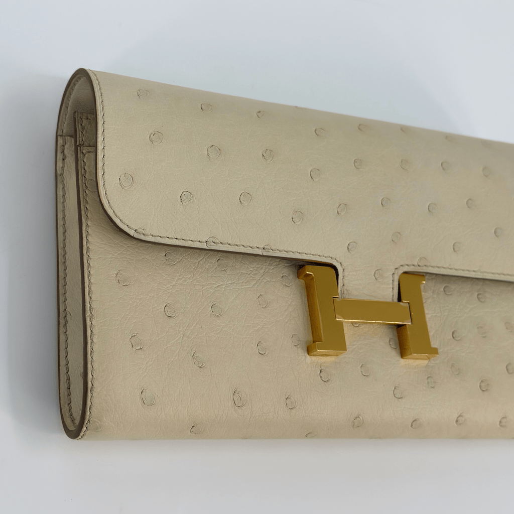 Hermès Constance To Go Béton Ostrich Gold Hardware | Randolph Goods