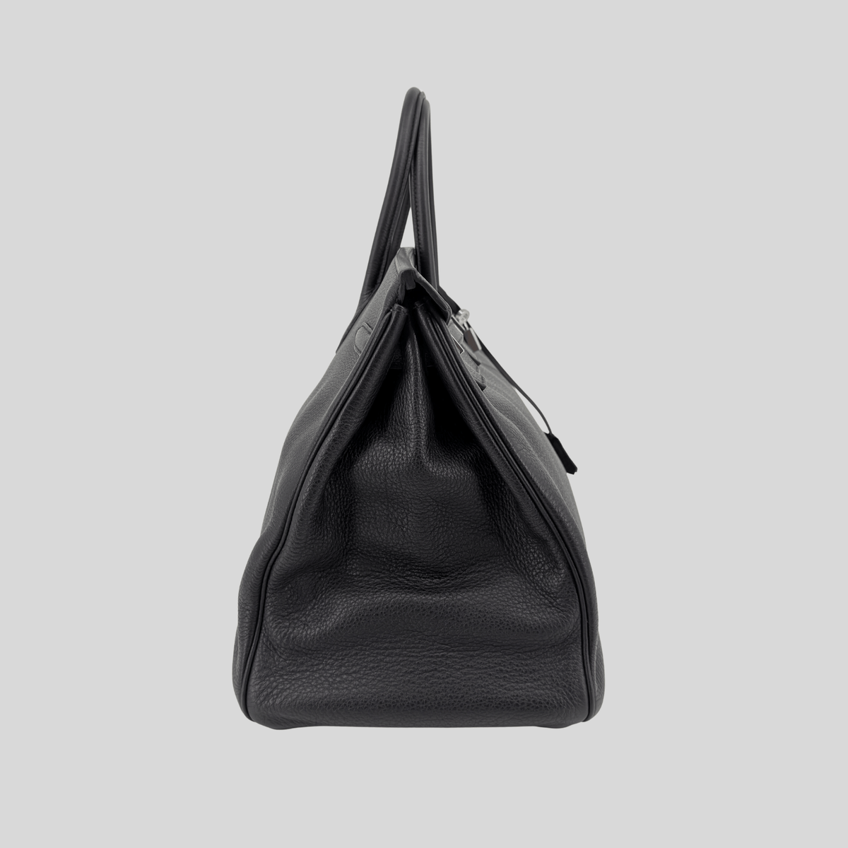 Hermès Birkin 40 Black Evergrain Palladium Hardware | Randolph Goods