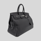 Hermès Birkin 40 Black Evergrain Palladium Hardware | Randolph Goods