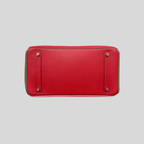 Hermès Birkin 35 HSS Tricolor Bubblegum, Rouge Casaque, Etain Epsom Gold Hardware