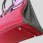 Hermès Birkin 35 HSS Tricolor Bubblegum, Rouge Casaque, Etain Epsom Gold Hardware