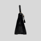 Hermès Kelly 28 Black Porosus Crocodile Leather Gold Hardware | Randolph Goods