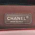 CHANEL Chained Boy Flap Old Medium Burgundy Glazed Calfskin Aged Gunmetal Hardware | Randolph Goods