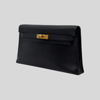 Hermès Kelly Elan Black Chèvre Gold Hardware | Randolph Goods