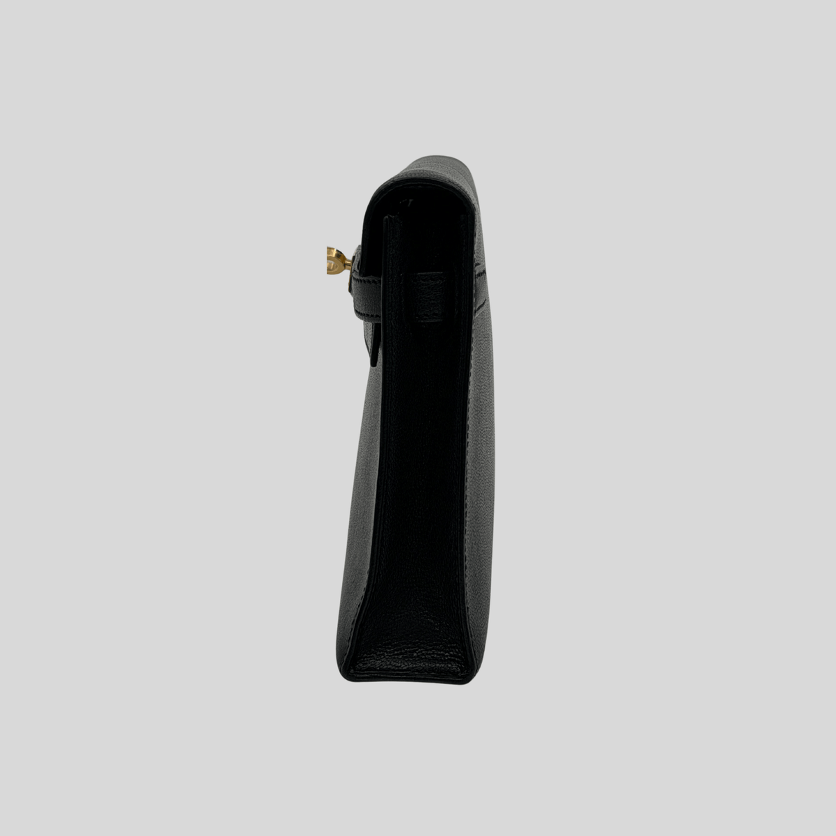 Hermès Kelly Elan Black Chèvre Gold Hardware | Randolph Goods
