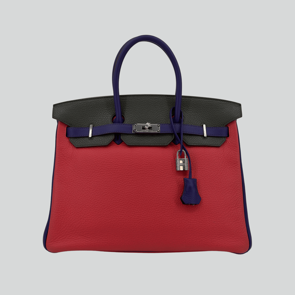 Hermès Birkin 35 HSS Bougainvillea/Ultraviolet/Graphite Clemence Palladium Hardware | Randolph Goods