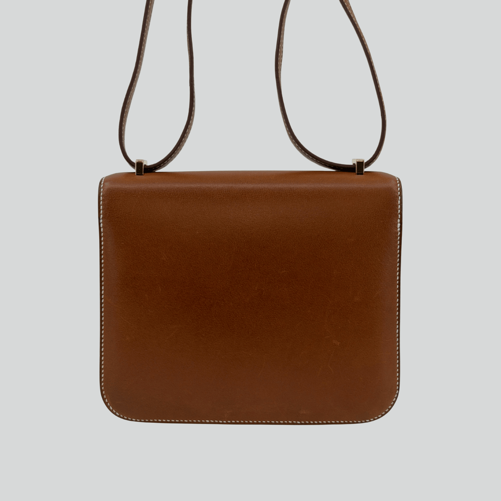 Hermès Constance 18 Fauve Barenia Gold Hardware | Randolph Goods