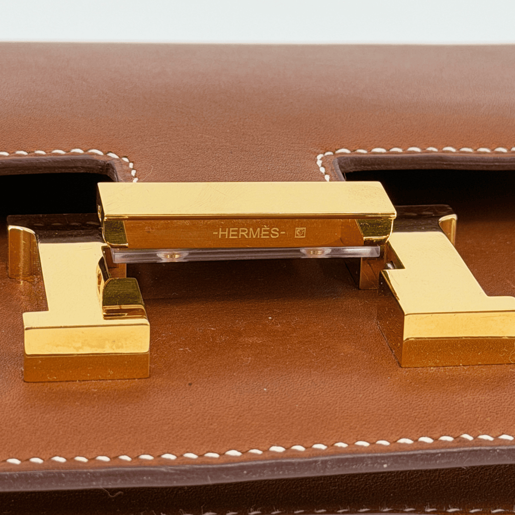 Hermès Constance 18 Fauve Barenia Gold Hardware | Randolph Goods
