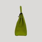 Hermès Kelly 35 Candy Collection Verso Kiwi/Lichen Epsom Palladium Hardware