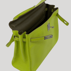 Hermès Kelly 35 Candy Collection Verso Kiwi/Lichen Epsom Palladium Hardware