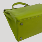 Hermès Kelly 35 Candy Collection Verso Kiwi/Lichen Epsom Palladium Hardware