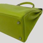 Hermès Kelly 35 Candy Collection Verso Kiwi/Lichen Epsom Palladium Hardware
