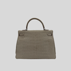 Hermès Kelly 35 Beton Matte Alligator Palladium Hardware