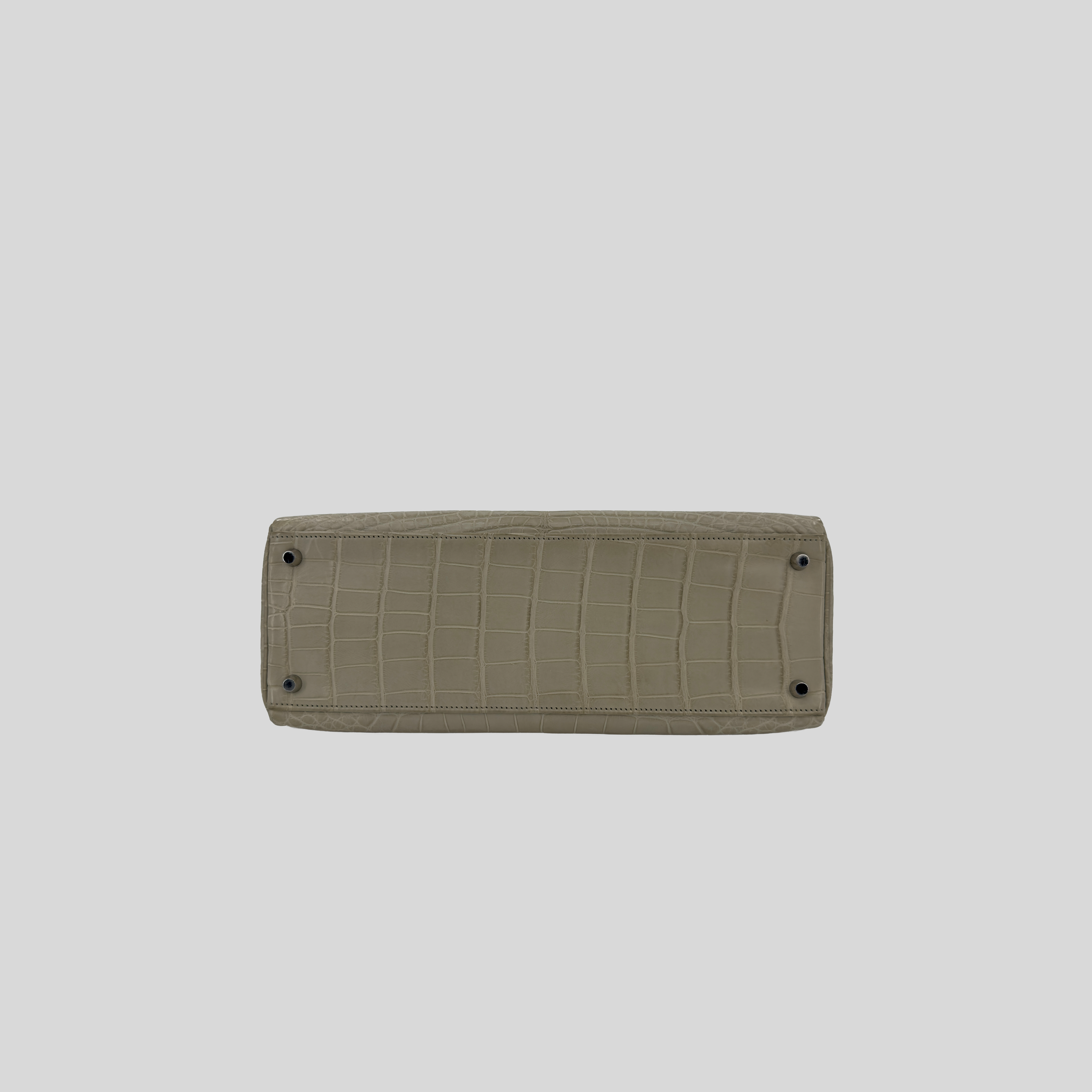 Hermès Kelly 35 Beton Matte Alligator Palladium Hardware