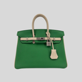 Hermès Birkin 25 Bambou and Nata Swift Brushed Palladium Hardware